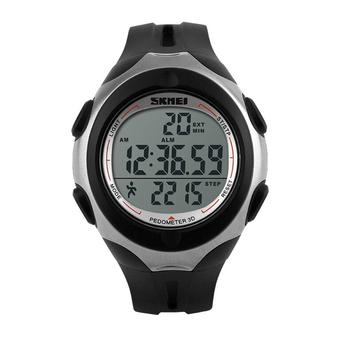 SKMEI Sport Watch Pedometer Heart Rate Tracking Water Resistant - DG1107 - Hitam  