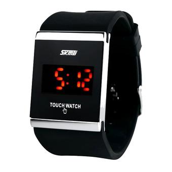 SKMEI Touchwatch LED Watch Water Resistant Jam LED Gelang - 0983AT - Hitam  