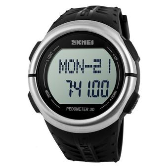 SKMEI Unisex Sport 50M Waterproof Heart Rate Pedometer Wrist Watch  