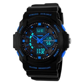 SKMEI Women's Outdoor Waterproof Digital Quartz LED Watches M Blue - Intl  