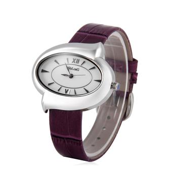 SKMEI Women's Purple Leather Strap Watch (Intl)  