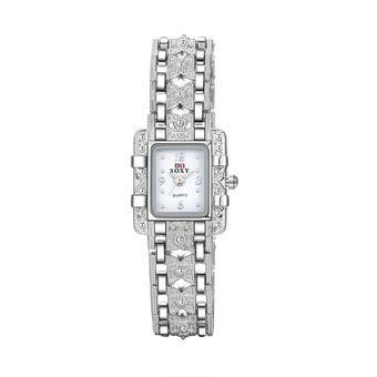 SOXY Brand Women Fashion Diamond Anglog Quartz Watch(Silver)- Intl  
