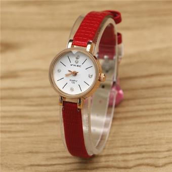 ST Popular Fashion Diamond Bracelet Quartz Women Wrist Watches red - Intl  
