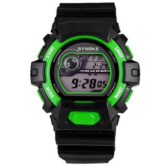 SYNOKE 67556 Fashion Multi-function Digital Waterproof Sports Wrist Watch ss67556_Green (Intl)  