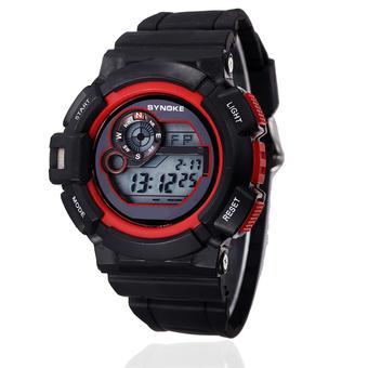 SYNOKE 67556 Fashion Multi-function Digital Waterproof Sports Wrist Watch ss67556 Red (Intl)  