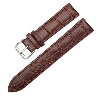 Sanwood Unisex Faux Leather Watch Strap Brown 20mm (Intl)  