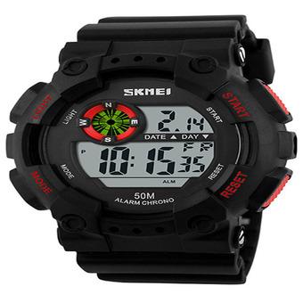 Skmei 1011 Men Sports Watches Outdoor Wristwatches (Red/Black)  