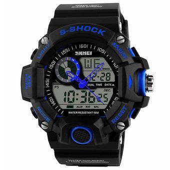Skmei 1029 Waterproof Watches Men Fashion Man Sports Watches Luxury Brand Military Army Reloje Blue  