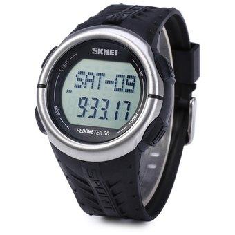 Skmei 1058 Heart Rate Sports LED Watch with Pedometer Function Water Resistance (Intl)  