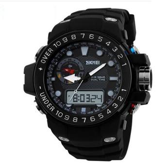 Skmei 1063 2015 Men Sports Watches LED Digital Backlight Waterproof 50M Black  