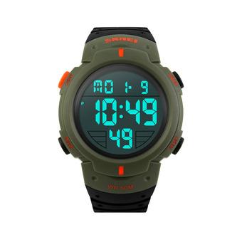 Skmei 1068 Sports Digital LED Military Watch Army Green  