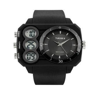 Skmei 1090 Sports Watches For Men Waterproof Casual Wristwatches Black  