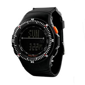 Skmei Men Chronograph Water Resistant Wrist Watch Black Rubber 0989  