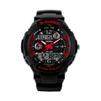 Skmei Men Waterproof Electronics Multi-function Watch 0931 Red  