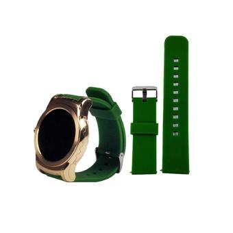 Sports Silicone Watch Band Strap for Pebble Time/Time Steel/Cookoo2 Smart Watch,Samsung Galaxy Gear in Lime - Intl  