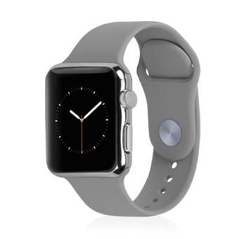 Sports Silicone Watchband Strap for Apple Watch 38mm in S/M Size in Dark gray - Intl  