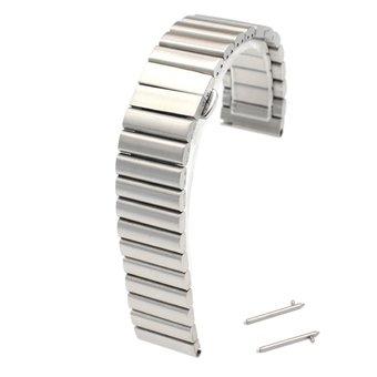 Stainless Steel Metal Watch Band for Motorola Moto 360 Watch come with Stainless Spring Bar Tool (Silver) (Intl)  