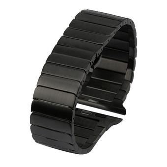 Stainless Steel Watch band Strap For Apple Watch 42mm (Black) (Intl)  