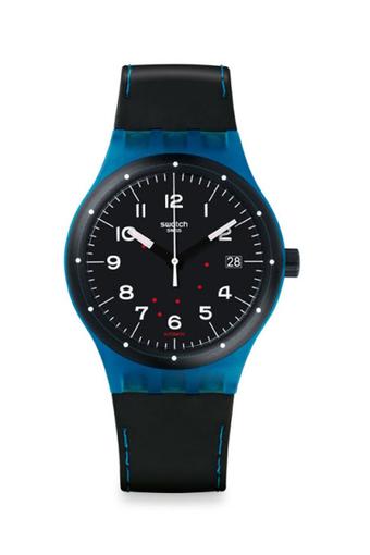 Swatch Jam Tangan Pria - Hitam - Strap Silicone - SUTS402  