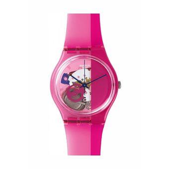 Swatch Jam Tangan Wanita - Merah Muda - Plastik - SWT GP 145 - Pinkorama  