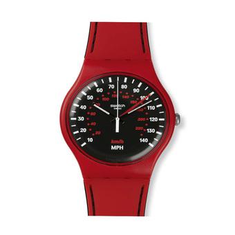 Swatch Men's SUOR104 - Jam Tangan Pria - Merah - Silicone  