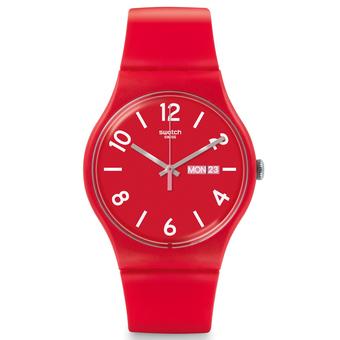 Swatch Men's SUOR705 - Jam Tangan Pria - Merah - Silicone  