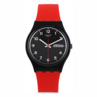 Swatch SWT GB 754 RED GRIN - Silicon Strap - Red  