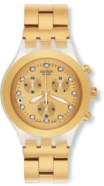 Swatch Svck4032g Jam Tangan Pria Stainles 42mm - Gold