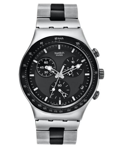 Swatch YCS410GX jam tangan pria stainles 40mm-silver