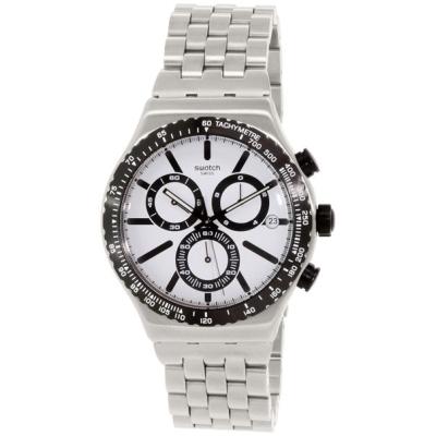 Swatch YVS416G jam tangan pria stainles 43mm-silver