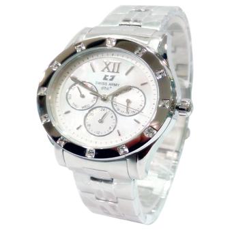 Swiss Army Crhonograph - Jam tangan Wanita - Silver - Stainless steel - SA3283S  