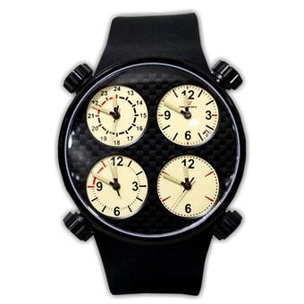 Swiss Cronoforce Jam Tangan Pria-Hitam-Strap Karet-5216  