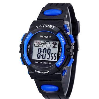 Synoke Sports Men's Blue Rubber Strap Watch  