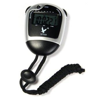 TF1101 Single Row 2 Memories LCD Electronic Stopwatch with Alarm Date Function(Multicolor)  