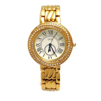 The Roman Women's Fashion Gold Stainless Steel Band Wrist Watch CE09 (Intl)  