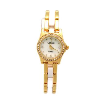 The Roman Women's Fashion Gold Stainless Steel Band Wrist Watch A055 (Intl)  