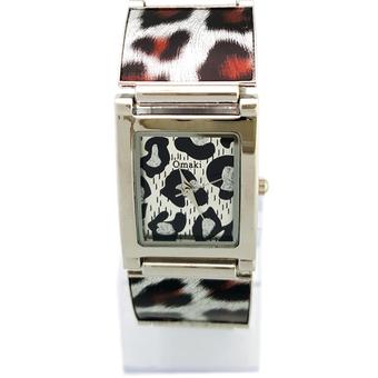 The Roman Women's Fashion Leopard Silver Stainless Steel Band Wrist Watch A038 (Intl)  