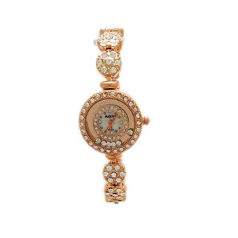 The Roman Women's Fashion Rose Gold Stainless Steel Band Wrist Watch MJ01 (Intl)  