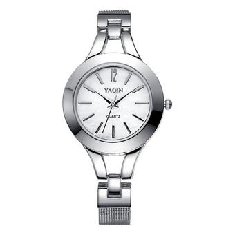 The Roman Women's Fashion Silver Stainless Steel Band Wrist Watch B10 (Intl)  