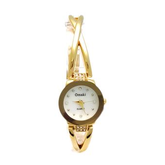 The Roman Womens Gold Stainless Steel Band Watch A009 (Intl)  