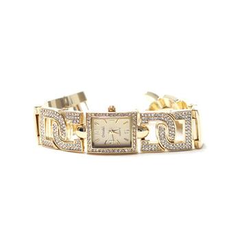 The Roman Womens Gold Stainless Steel Band Watch A030 (Intl)  
