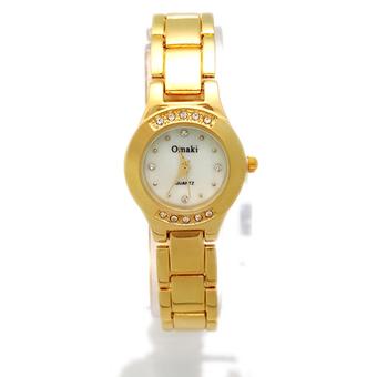 The Roman Womens Gold Stainless Steel Band Watch B09 (Intl)  