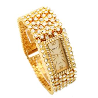 The Roman Womens Gold Stainless Steel Band Watch C22 (Intl)  