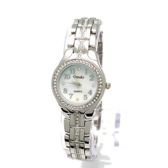 The Roman Womens Silver Stainless Steel Band Watch B03 (Intl)  