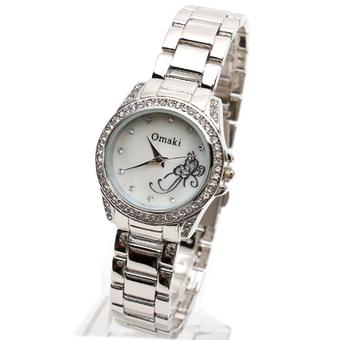 The Roman Womens Silver Stainless Steel Band Watch C012 (Intl)  