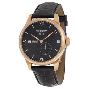 Tissot Men's Black Leather Strap Watch T0064283605800  