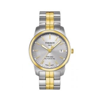 Tissot Men's White/Gold Stainless Steel Strap Watch T0494072203100  