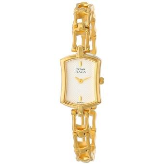 Titan Womens 2104YM01 Raga Inspired Gold Tone Watch (Intl)  