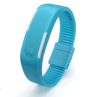 Unisex Fashion Touch Screen Waterproof Candy Color Sport LED Watch (Intl)  