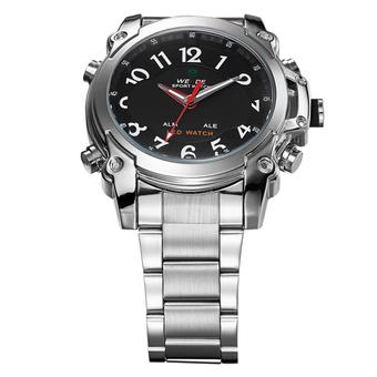 WEIDE 2302 Multifunction LED display waterproof watch (Black) (Intl)  